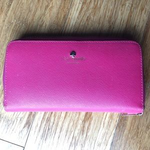 Pink kate spade wallet BIG